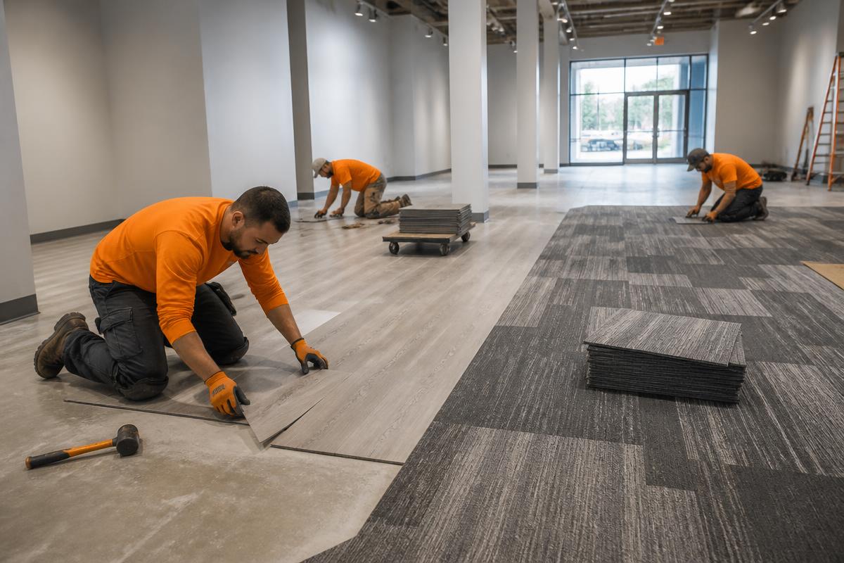 Commercial flooring installation Charlotte NC